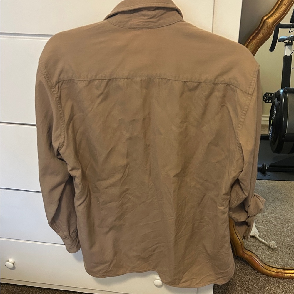 Rare Vintage Rancher Tan Button-Up Shirt - Picture 3 of 4